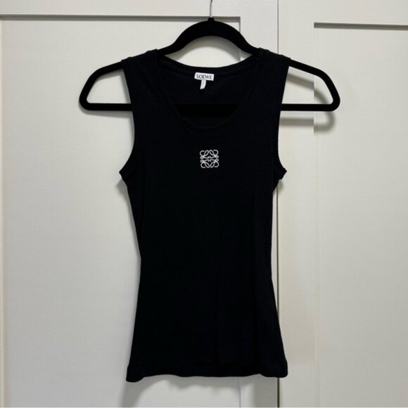 Loewe Black Tank Top with White Logo - Picture 2 of 3